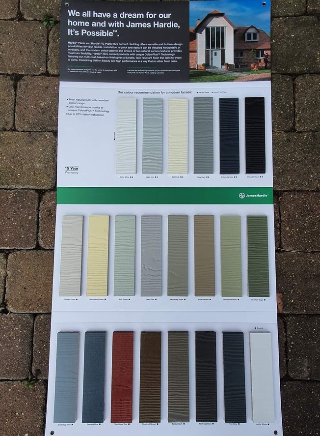 James Hardie HardiePlank Colour Choices - CB Cladding Ltd - Kent's Cladding Specialists